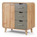 Moderne Houten Kast met Laden en Deur