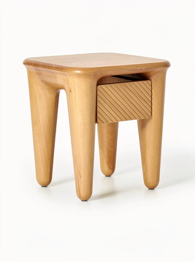 "Moderne Houten Bijzettafel met Lades"